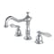 Kingston Brass KS1971WLL 8" Widespread Bathroom Faucet, Polished Chrome KS1971WLL - alternate 1